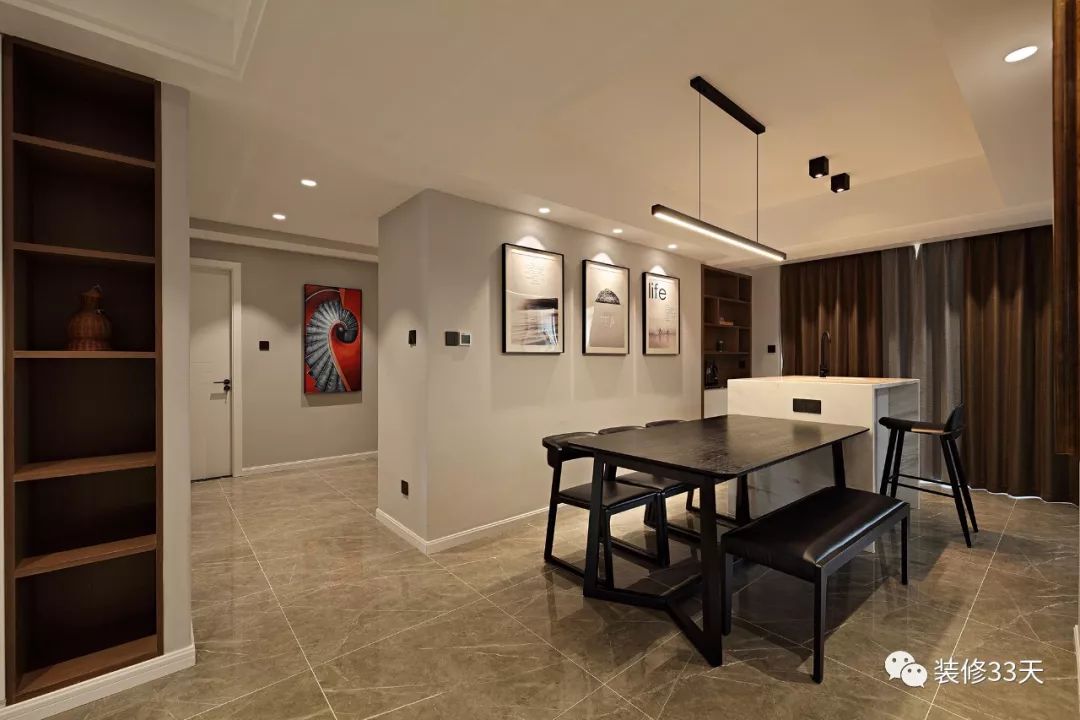 电视墙整面柜带隐形门小户型,四室高级感隐形门电视墙