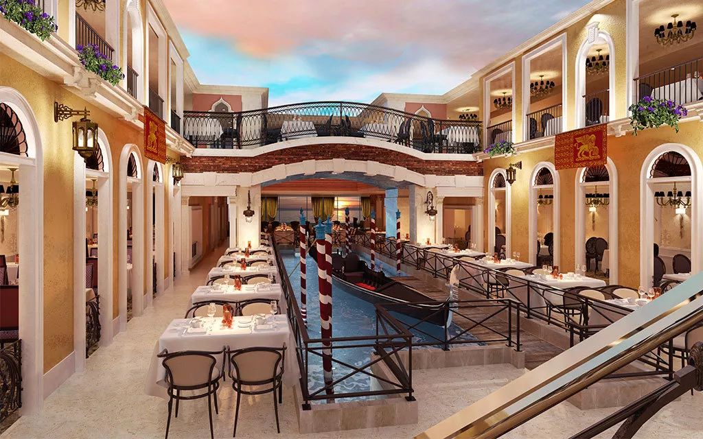 歌诗达邮轮最大最新的威尼斯号，今日在吴淞口国际邮轮港开启中国母港首航！