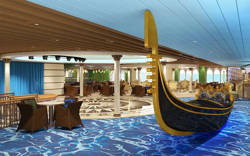 歌诗达邮轮最大最新的威尼斯号，今日在吴淞口国际邮轮港开启中国母港首航！