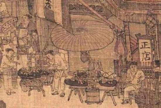 《清明上河图》暗藏细节:原来宋朝就有了打包外卖