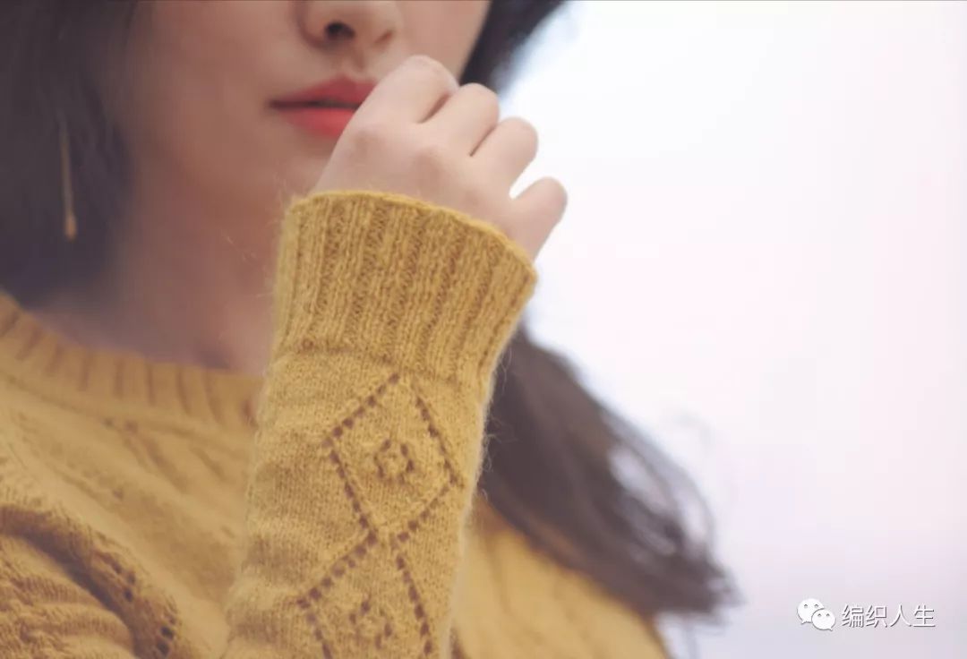 棒针波浪花样镂空马海毛衣图解,编织马海毛镂空小开衫