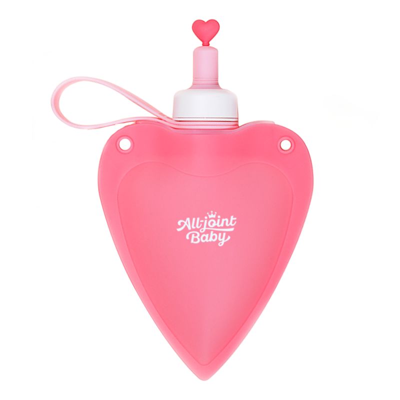 可以折叠的水壶好有创意,可以拉出来的爱心包包