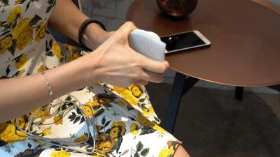 「海淘」OMG！这个巴掌大的电熨斗，不插电不加水能烫衣服，还能当充电宝