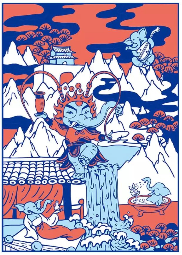 宫里面的衣服,这才是国潮t恤