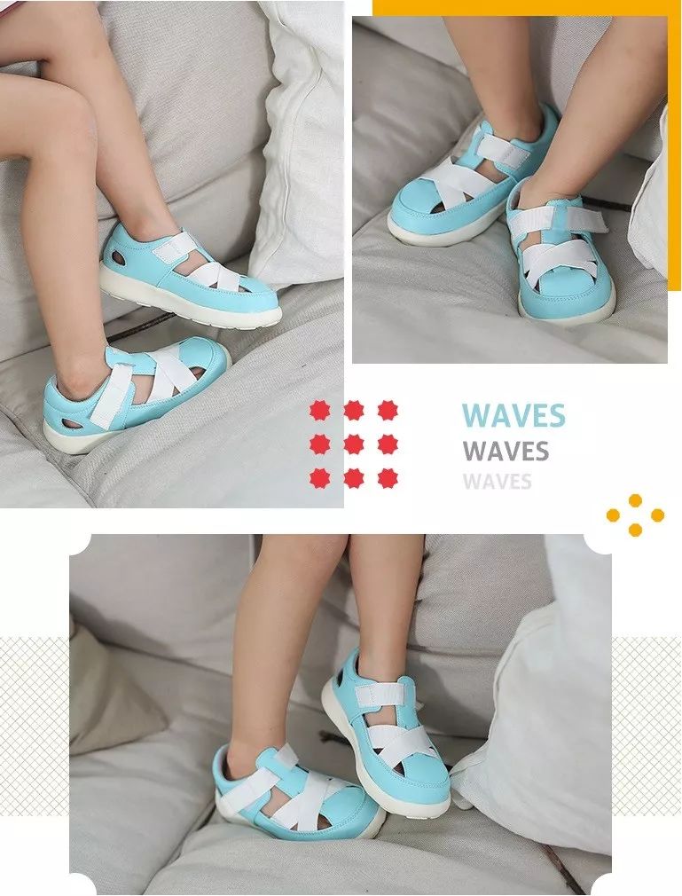 小蓝羊儿童凉鞋,舒适百搭不磨脚粗跟凉鞋推荐