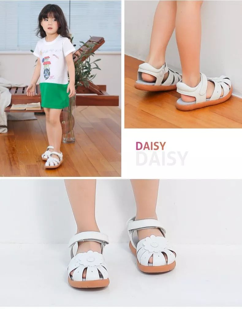 小蓝羊儿童凉鞋,舒适百搭不磨脚粗跟凉鞋推荐