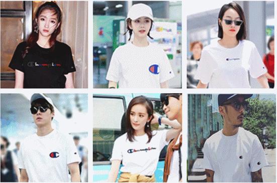 champion明星穿搭,全新champion冠军日版圆领卫衣