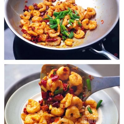 香辣虾仁开袋即食,香辣虾仁饭简单做法