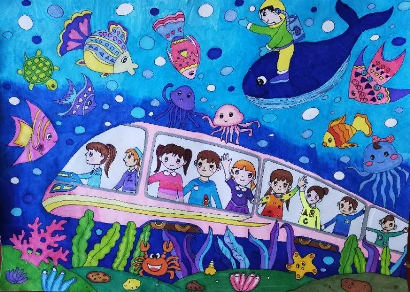 画火车大比拼!谁家娃这么优秀?