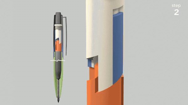 圆珠笔为什么能按动,圆珠笔为啥一按就弹出去了