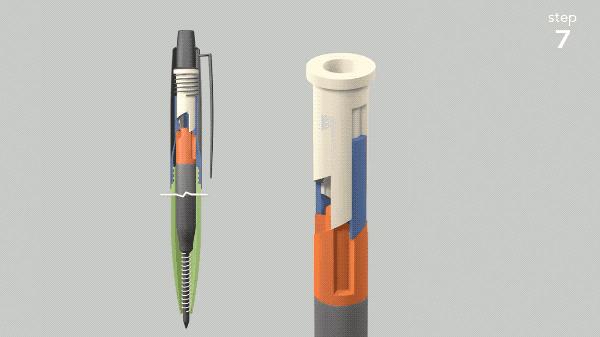 圆珠笔为什么能按动,圆珠笔为啥一按就弹出去了