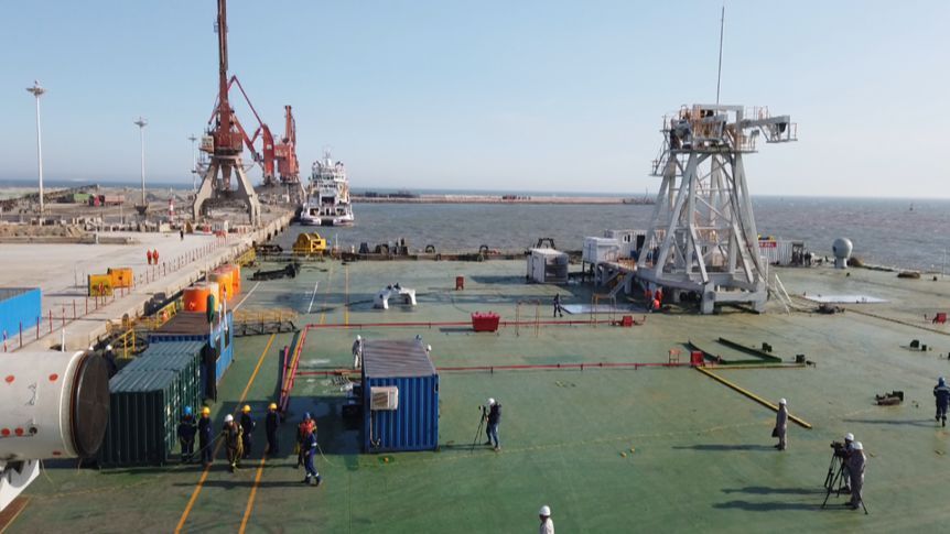 中国航天首次登太空,中国海上航天发射