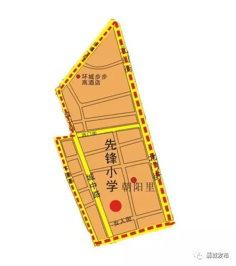 2023年清城区初中学区划分,2024年清城区东城街道学区分布图