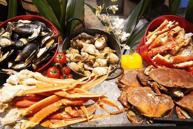 富力洲际酒店海鲜自助帝王蟹,海景洲际酒店262元自助午餐