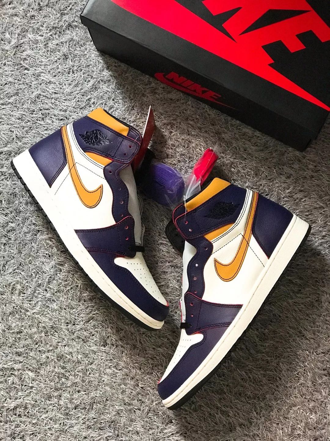 aj7patta鞋盒,aj7联名patta真假对比