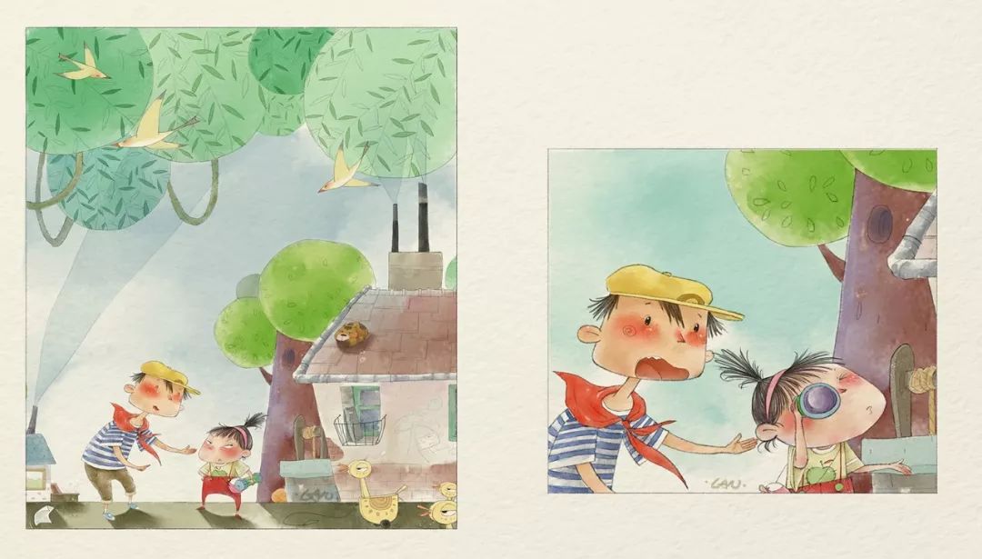 商业儿插绘本「ps板绘仿水彩风」10节课报名啦，绘本的深入绘制