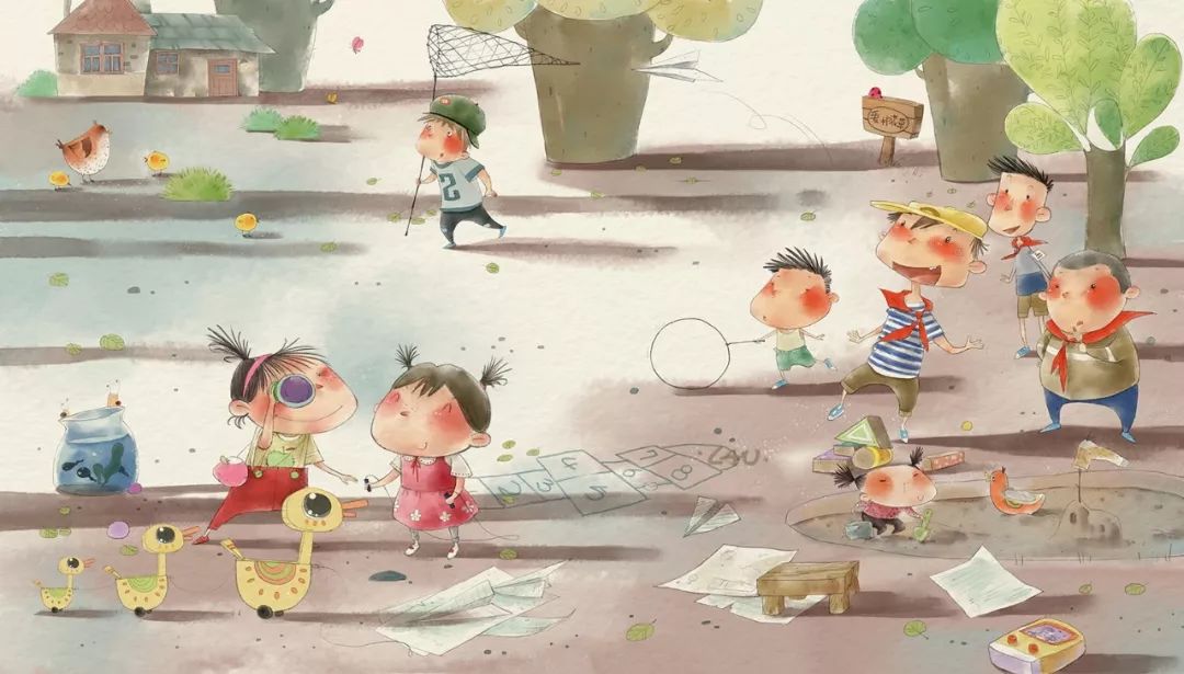 商业儿插绘本「ps板绘仿水彩风」10节课报名啦,绘本的深入绘制