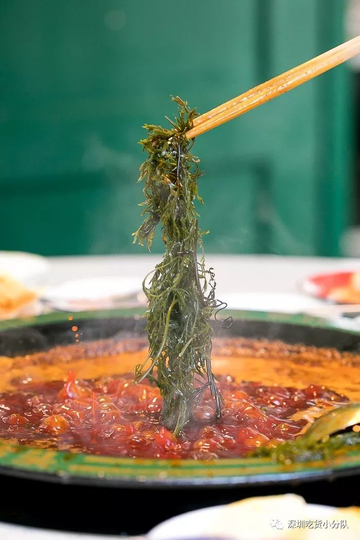 竹架子火锅,有5层高,一筐一筐吃