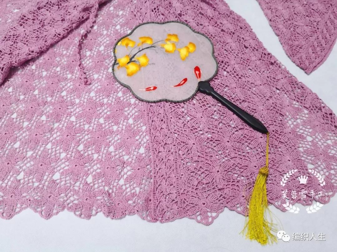 钩针开衫小课堂工作室,钩针梅花一线连长袖开衫