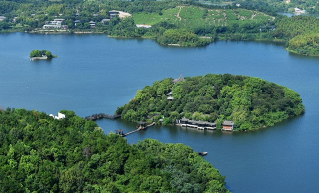 天目湖航拍美景,天目湖风景区航拍