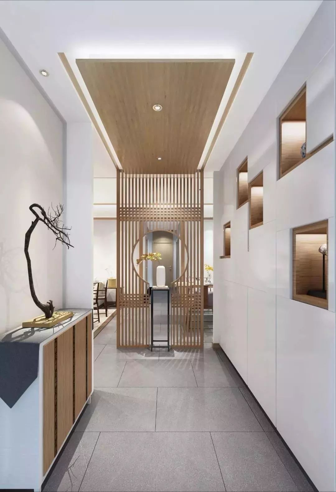 100个经典玄关案例,新中式玄关设计图片大全集