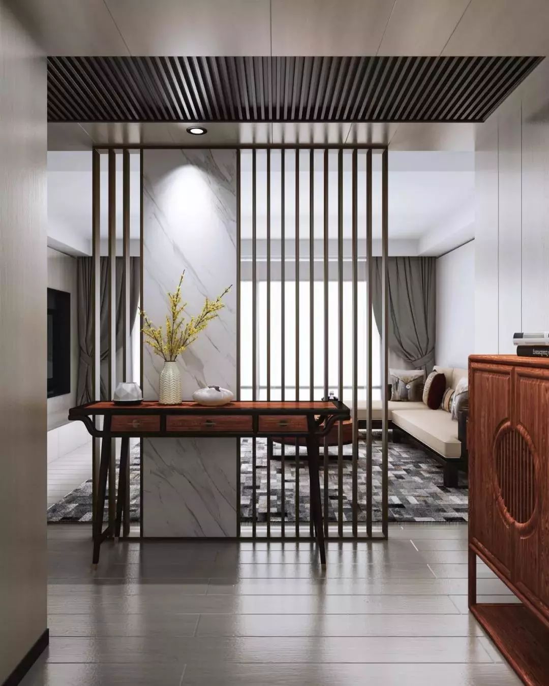100个经典玄关案例,新中式玄关设计图片大全集