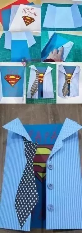 父亲节礼物手工贺卡简单有惊喜,父亲节手工花小礼物简单又漂亮