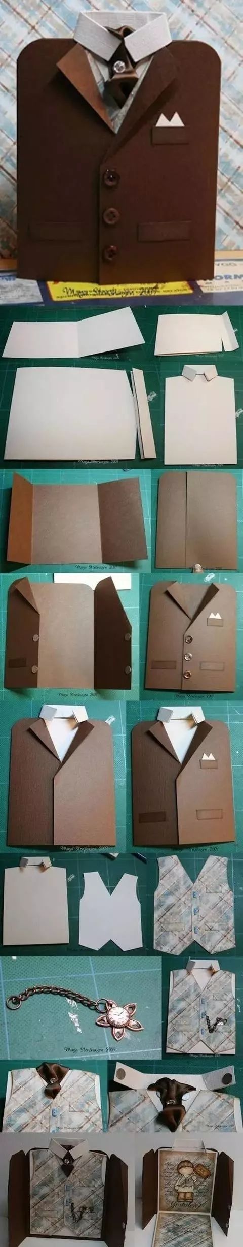 父亲节礼物手工贺卡简单有惊喜,父亲节手工花小礼物简单又漂亮