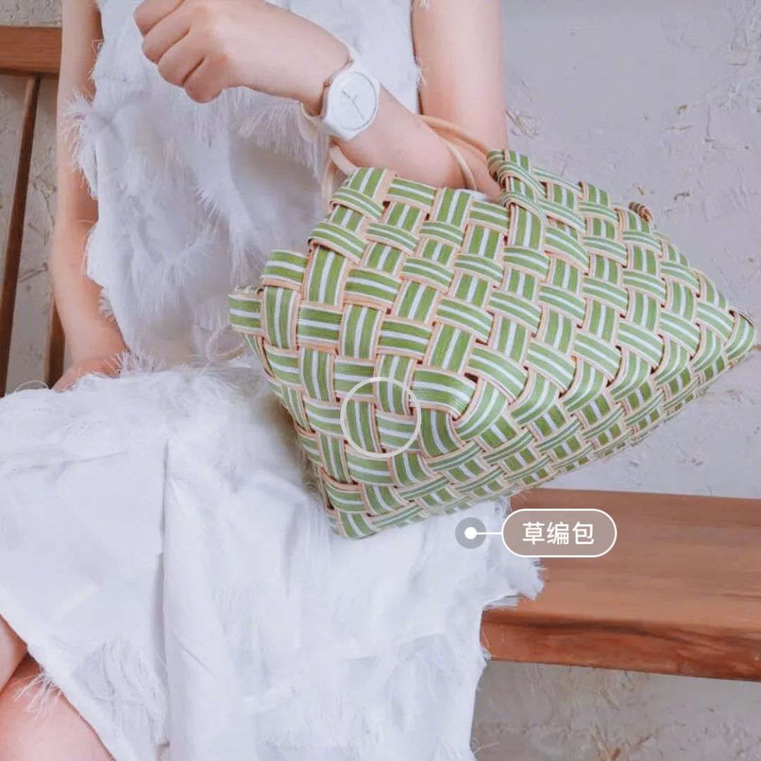 不是菜篮子不好看，这50款明星潮人都爱的草编包，才没有过时