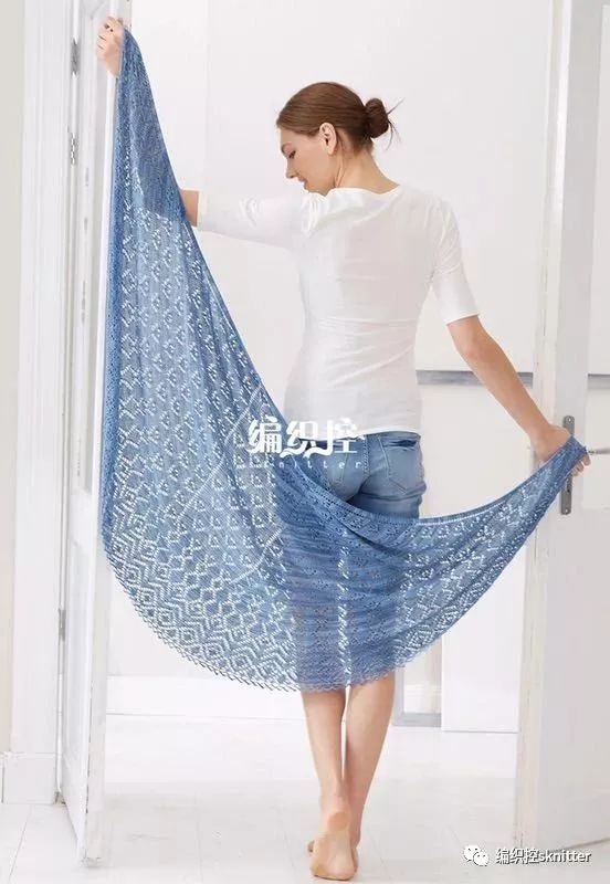 蕾丝镂空祖母格披肩钩织教程,爱尔兰蕾丝钩花披肩教程