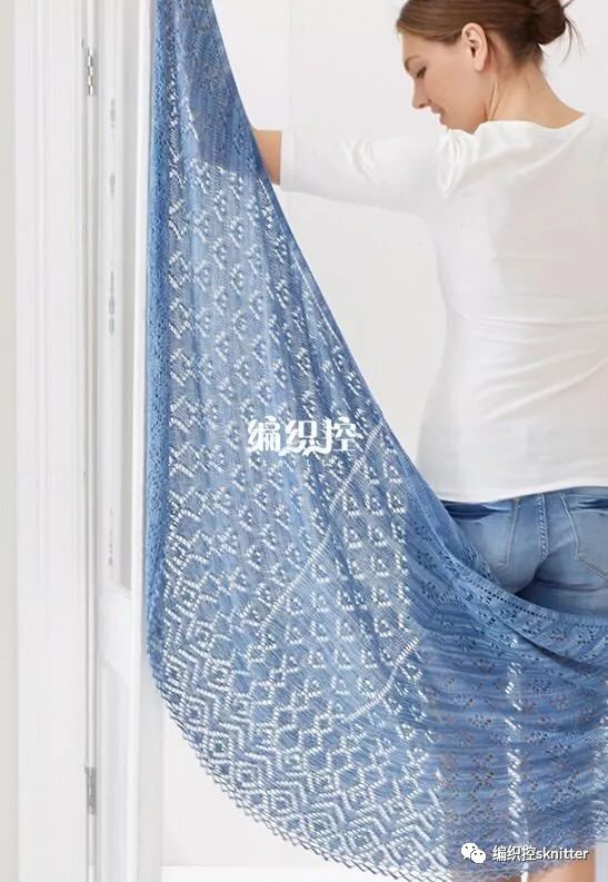 蕾丝镂空祖母格披肩钩织教程,爱尔兰蕾丝钩花披肩教程