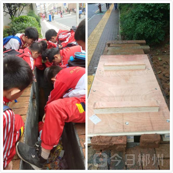 在校门口当义工为孩子保驾护航,守护上学路家长志愿者