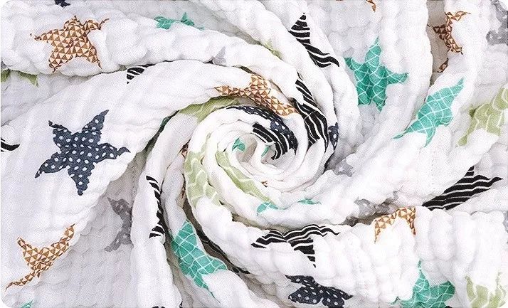 婴儿浴巾面巾,婴儿用的四层纱布浴巾