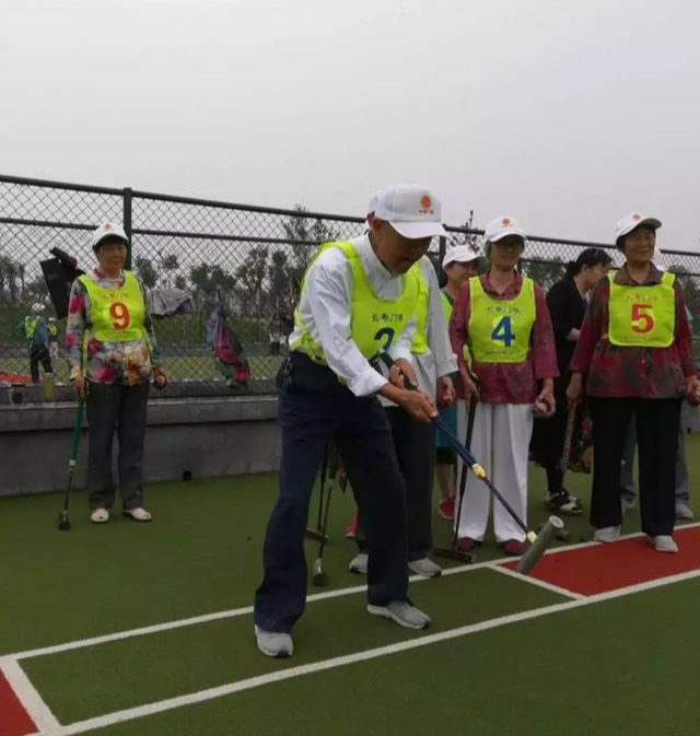 门球比赛展夕阳风采,城关门球比赛