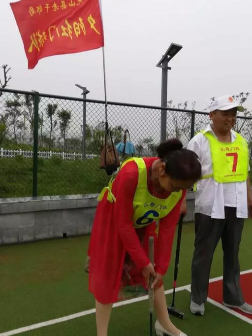 门球比赛展夕阳风采,城关门球比赛