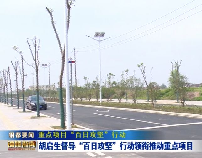 胡启生督导“百日攻坚”行动领衔推动重点项目