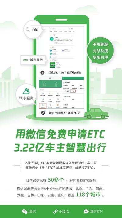 etc在微信办理可直接在微信扣费吗,微信申请etc免费为什么还要99元