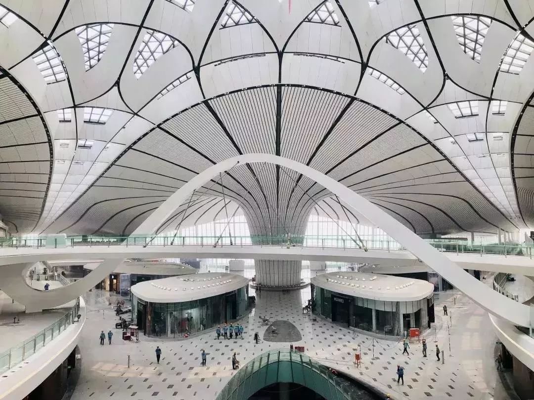 北京大兴机场最新照,北京大兴机场建造