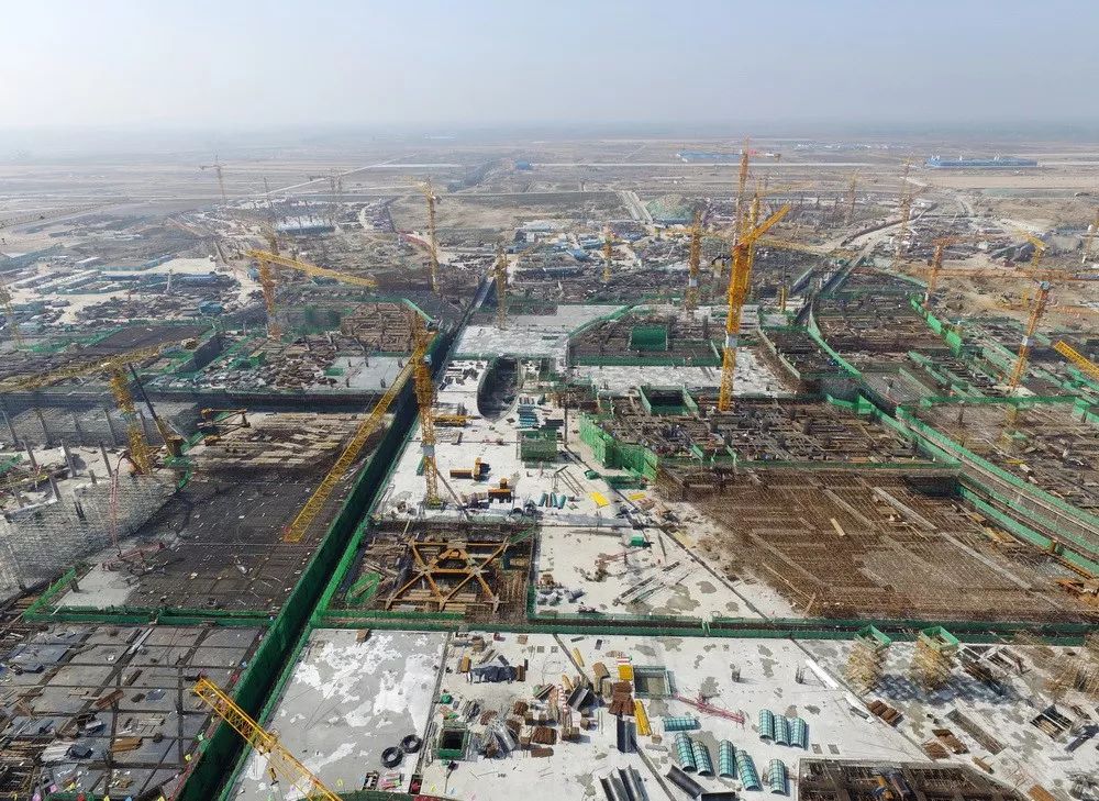 北京大兴机场最新照,北京大兴机场建造