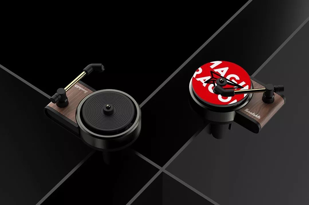 复古唱片车载香水,车载香熏复古唱片