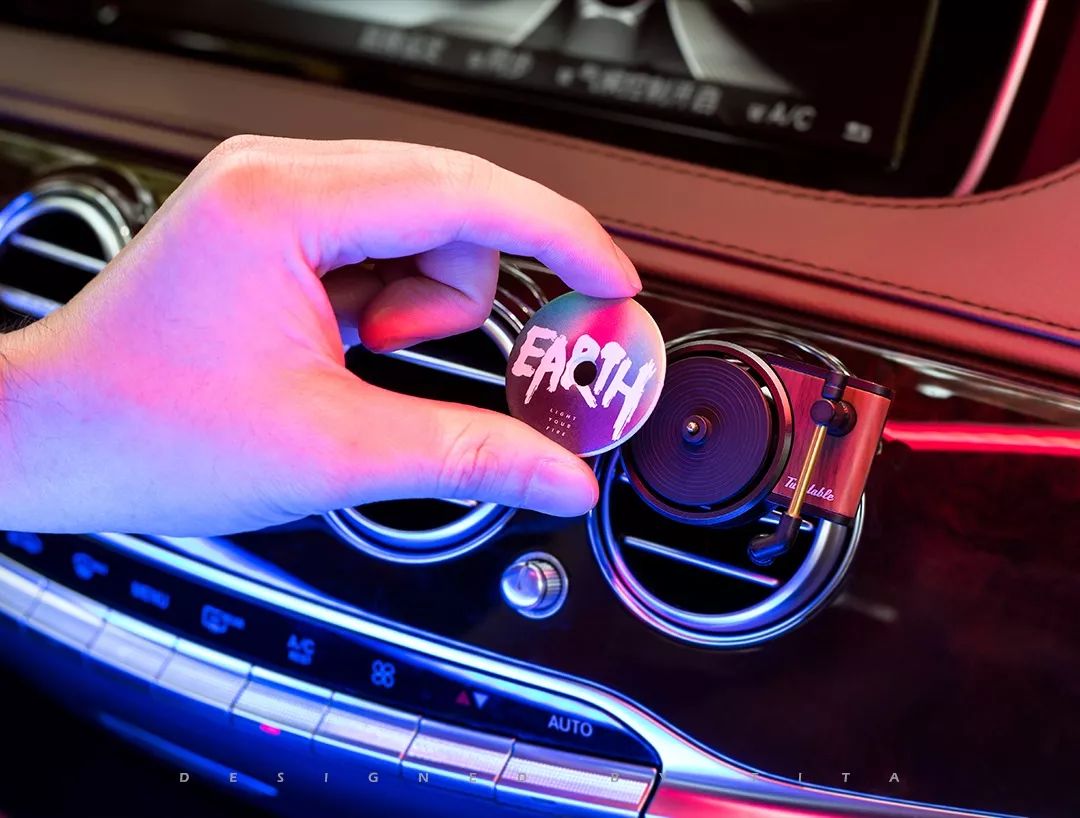 复古唱片车载香水,车载香熏复古唱片