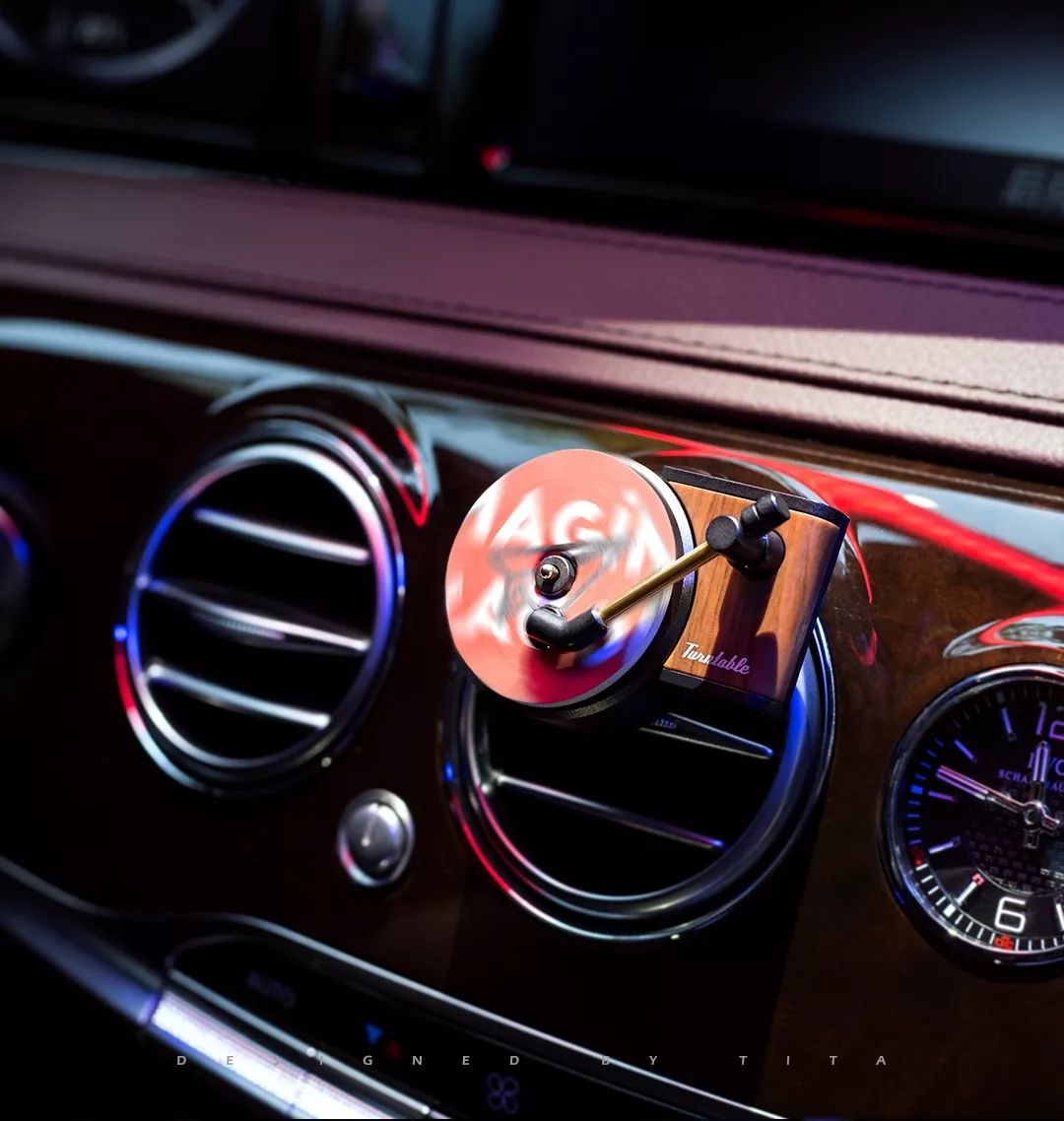 复古唱片车载香水,车载香熏复古唱片