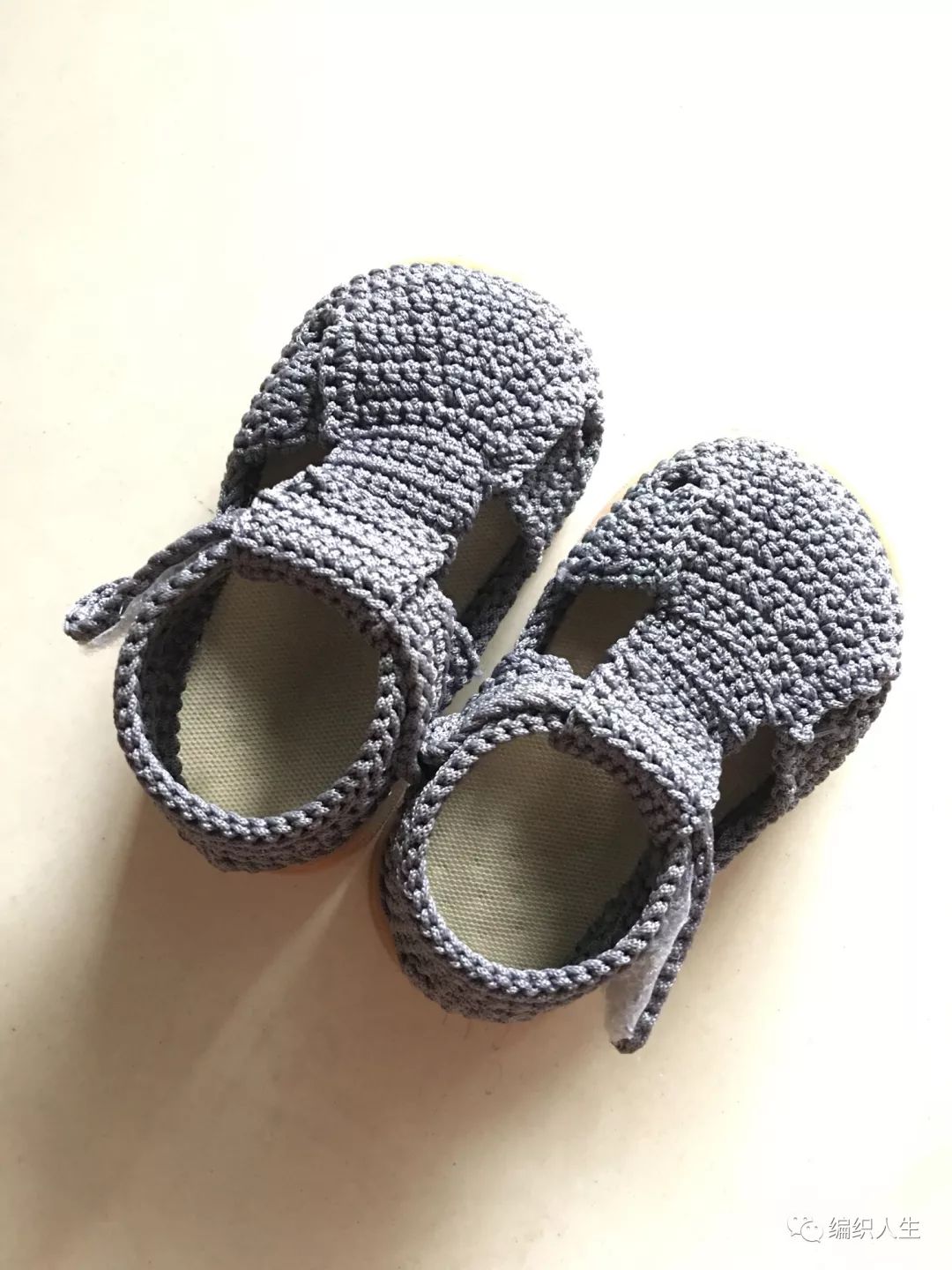 钩针宝宝鞋手工diy,宝宝学步鞋编织教程