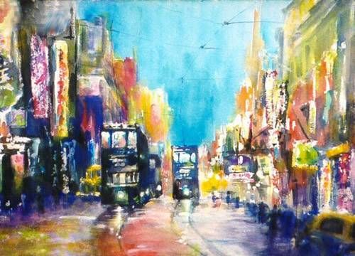 清新又自然的治愈系小水彩下篇,治愈系小水彩风景手绘教程过程