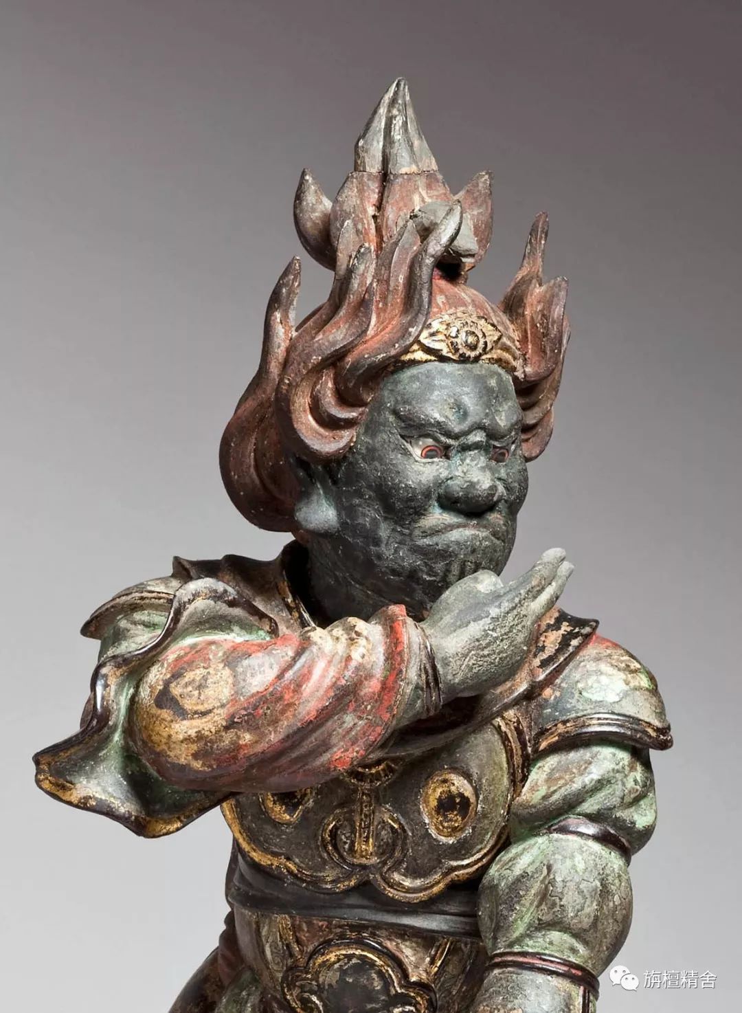 镰仓时代药师佛,镰仓时代彩绘木雕佛像