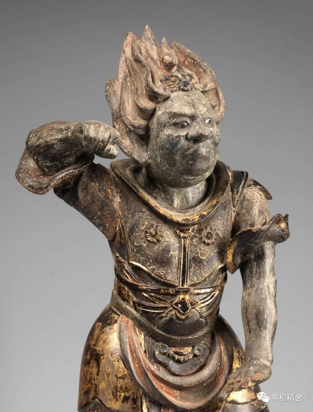 镰仓时代药师佛,镰仓时代彩绘木雕佛像