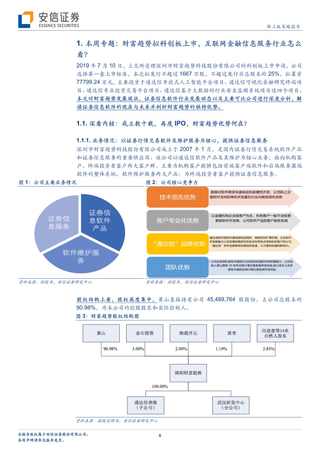 「深度」财富趋势拟科创板上市，互联网金融信息服务行业怎么看？「安信诸海滨团队」