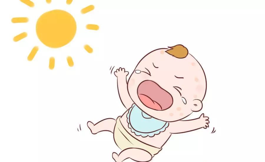 孩子被紫外线晒伤的图片,宝宝被晒伤晒黑擦什么可以恢复
