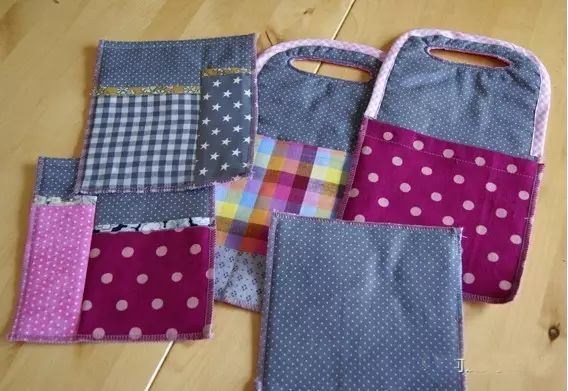 碎布拼接收纳视频,一块块拼图收纳方法