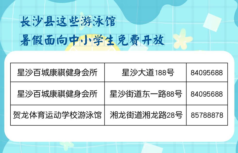 长沙体育新城游泳馆什么时候开放,长沙游泳馆免费开放